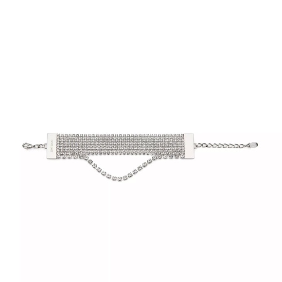 Jimmy Choo Jewelry - Exclusive 2023 Jimmy Choo Silver and Crystal Mesh Bracelet